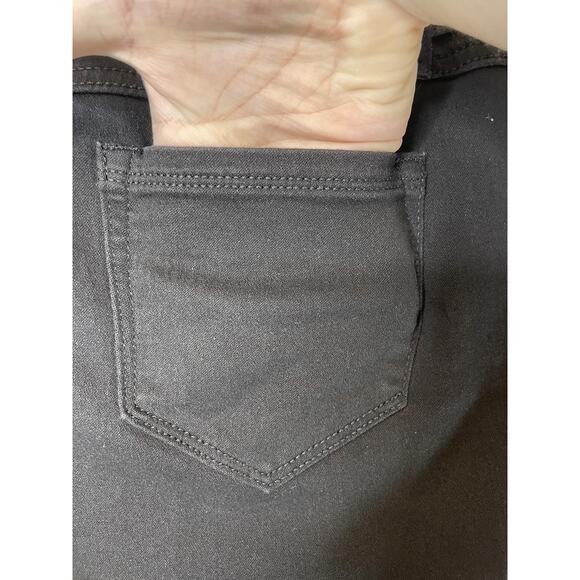 1822 Denim Jeans Womens 10 Black Skinny Dark Wash Stretch Solid Zip CJ33M1000A1 - Picture 8 of 13